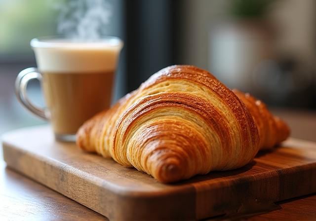 Croissant de mantequilla artesanal